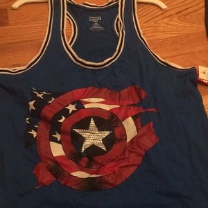 new with tags captain america tank top